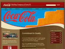 Tablet Screenshot of cocacolasantafe.com